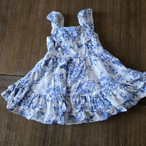btween Blue Floral Dress & Matching Set Bundle